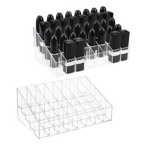 2 Pack Lipstick Holder, 40 Slot Acrylic Lipstick & Makeup Organizer New, Unused